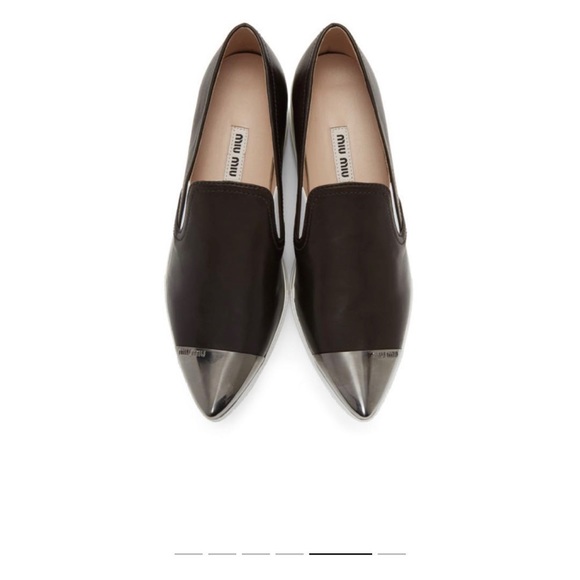 Mui Mui Black Toe Cap Platform Slip-On Sneakers - Picture 10 of 10